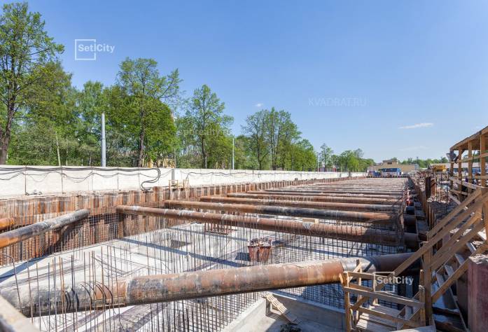 Ход строительства ЖК «Петровский Квартал на воде»: июнь 2018 г.